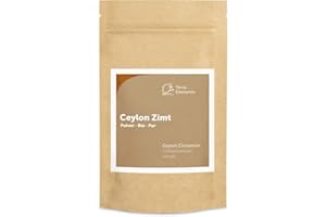 ‎TERRA ELEMENTS Terra Elements Bio Ceylon Zimt Pulver, 200 g I Echter Canehl I 100% rein I Vegan I Rohkost