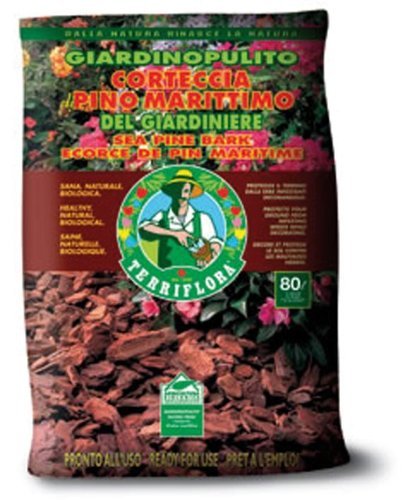 Preisvergleich Produktbild Pinienrinde 80 Liter, schützt den Boden vor Unkraut