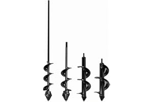 CNSTZX Garten Erdbohrer für Blumenzwiebel, Gartenbohrer Akkuschrauber für Pflanzen, Turboplanter für bohrmaschine Erdbohrer für bohrmaschine, Pflanzbohrer akkuschrauber Stahl Bohrer