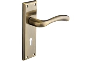 Designer Levers - Minerva Lever Lock Door Handle Antique Brass