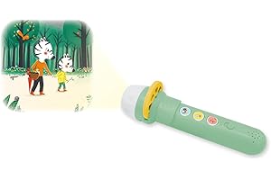 Janod - Lampe Sonore Merveilleuse - L'Heure des Bisous - Conteuse d'Histoire Enfant - Lampe Enfant Disponible en 4 Univers - Boite à Histoire pour Enfant Evolutive - Activité Enfant 3 Ans et +