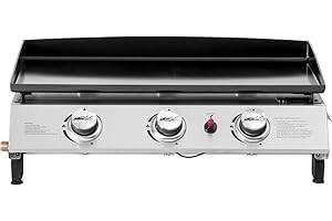 Habitat et Jardin Plancha de Gas 3 Fuegos Jolly - 7,5 Kw - Gris