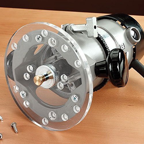 Router Base Plate with Centering Pin by JASPER TOOLS