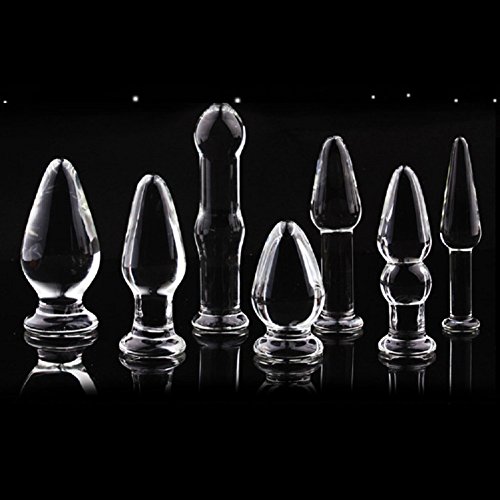 Preisvergleich Produktbild Raycity 7pcs Kristallglas Anal Butt Plug 7