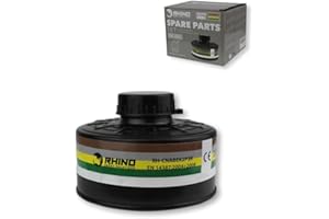 RHINO SMART SOLUTIONS Cartucho de Rosca RD40 Filtro de Carbón Activo ABEK2P3R para Máscaras Respiratorias Completas Tipo RH-7011 y otras