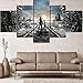 Produktbild Wuwenw Hd Printing 5 Pieces Top-Rated Canvas Painting Games Metro Exodus Type Poster Home Decorative Living Room Or Bedroom Framework,4X6/8/10Inch,With Frame