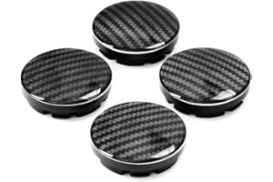 LORGL 4pcs 56mm Glossy 3D Carbon Fiber Pattern Wheel Center Cap Hub Cover for GOLF Skoda Yeti Rapid Octavia Fabia Citigo 5JA601 151A