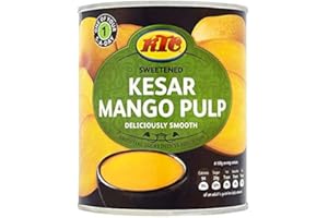 KTC EDIBLES KTC Kesar Mango Pulp (Sweet) - 850g - (Pack of 2)