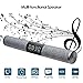 Price comparison product image Wireless Bluetooth Soundbar, Large Screen Clock Alarm Display Portable Bar Multifunction Dual-Channel Stereo Surround Sound For PC Notebook Smartphone,Gray