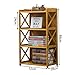 Produktbild CGN Storage Rack, praktische kreative einfache Küche Wohnzimmer Clubhaus Student Design Solid Landing Cross Bücherregal ein Mehrzweck 42/52/62 / 69cm * 29cm * 86cm Multifunktion ( größe : 52cm )