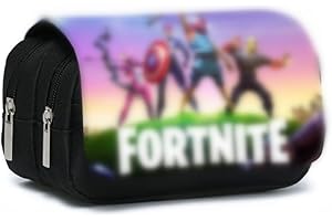 Ksopsdey Astuccio Grande Portamatite Capacità, Astuccio per cerniera doppio Astuccio per Matite, immagini dei cartoni animati Astuccio Scuola Portapenna per Bambini Studenti Elementare Ragazzo