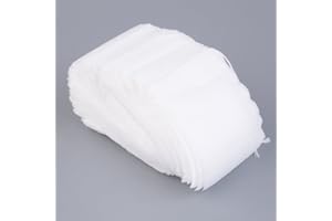 Rocita Lot de 200 Sachets de Thé jetable en Papier Filtrant Filtre à Thé Pour Thé Vrac Epices - Blanc