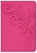 Produktbild CSB Large Print Compact Reference Bible, Pink Leathertouch