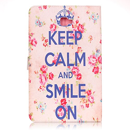 Romtronic Cute Colorful Flip Tasche PU Leder Abdeckung Stand Schutzhülle für Samsung Galaxy Tab A6 10.1 Pouces SM-T580 / SM-T585 + 1 x Schwarz Stylus (Design 07) - 3