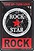 Produktbild Rock Star: – Tune Up Turn Loud, Metall blechschild, Vintage Style Wandbild Ornament Decor, Größe 20,3 x 30,5 cm