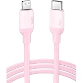 UGREEN Lightning to USB-C 3A PD MFi Sertifikalı Hızlı Şarj Kablosu, 1 Metre, Pembe