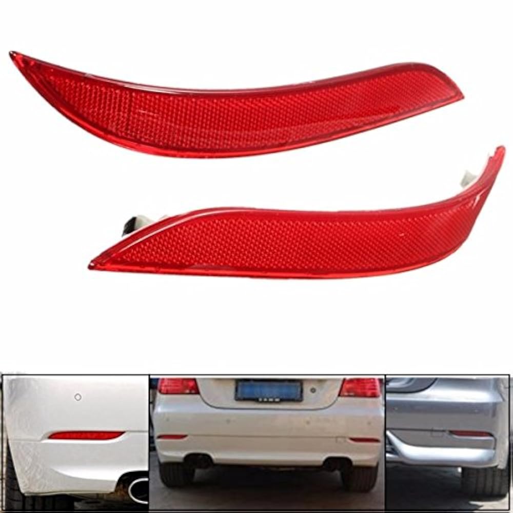 YONGYAO Paar Red Rear Bumper Reflektor Licht Für BMW 5Er E60 525I 528I 530I 535I 545I