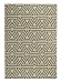 Produktbild Andiamo 1100377 Webteppich Flachgewebe Louisville modernes Dreick Muster Natur, 120 x 170 cm, grün