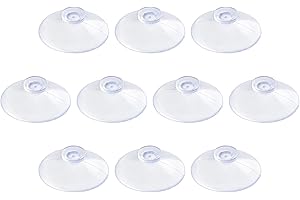 Pawfly 10 Stück klare Saugnäpfe 3 cm PVC Plastiksauger ohne Haken für Heimdekoration und Organisation