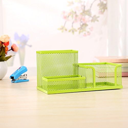 Iron mesh Multifunction Pen School supplies Storage box Pen barrel-C 20x10x9cm(8x4x4inch)