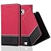 Produktbild Cadorabo Hülle für Samsung Galaxy S2 / S2 Plus - Hülle in ROT SCHWARZ – Handyhülle mit Standfunktion und Kartenfach aus Einer Kunstlederkombi - Case Cover Schutzhülle Etui Tasche Book