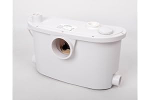 OVINGTON Slim 400W 4 Inlets Sewerage Pump Macerator Toilet Waste Water Pump for Toilet Sink Basin Shower Bathtub