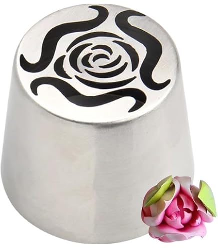 Wilton Douilles à Pâtisserie Pour Les Gauchers #106L, #107L, Douille Professionnelle Métallique Buse De Glaçage Réutilisable Pour La Décoration De Gateaux, Muffins Et De Cupcakes - Set/2