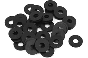 UXCELL sourcingmap Rubber Flat Washers 16mm OD 6mm ID 1.5mm Thickness for Faucet Pipe Water Hose, Pack of 50