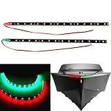 Cada tira de luz tiene 15 chips de luz LED 3528 SMD, emite un brillo de 180 grados, brillante y color puro.