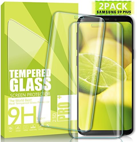 Nutmix Galaxy S9 Plus Screen Protector, [2 Pack] Tempered Glass Galaxy S9 Plus Full Coverage Screen Protector, 9H Scratch, Resist Hardness, HD Ultra Clear, Anti-Fingerprint HD Protection Film