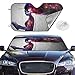 Produktbild saibing Windshield Sun Shade Galaxy Girl Reading A Book Car Sunshades Universal for Car SUV Trucks Minivan Foldable Car Windshield Sun Shade UV Sun Heat Reflector Keeps Vehicle Cool Size S/M