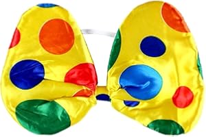 KIRALOVE Papillon - fiocco pagliaccio - clown - costume - travestimento - carnevale - halloween - cosplay - accessori - uomo - donna - bambino