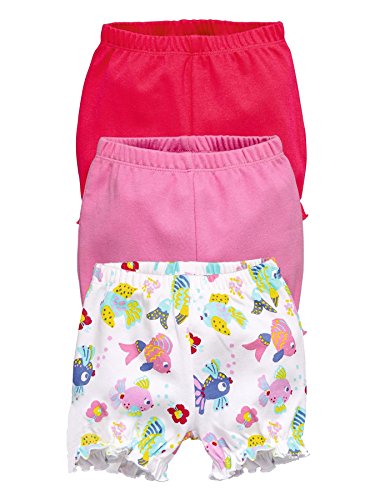 Ladybird Pack Of Three Baby Girls Shorts in Multi Size 0 - 3 Months
