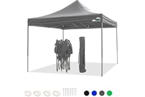 MaxxGarden - Tienda de campaña (3 x 3 m, 9 m²), fácil de Usar con Estructura de Acero, Incluye Bolsa de Transporte