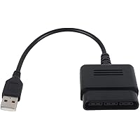 Ps2 20 USB 20 Kabel für Ps2 Controller zu Ps3 PC USB Adapter Konverter Kabel Joystick Gamepad zu Computer (Schwarz