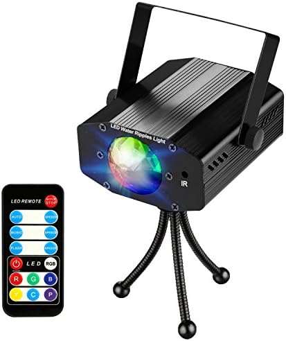 NIUBIER Disco Lights Party lights DJ Lights led stage lights strobe light with Remote- Ocean Moving waves 7 colors rotating disco sound activated DJ lights disco ball light for home birthday Parties Karaoke DJ Outdoor Wedding Easter Celebration