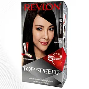 Revlon Top Speed Hair Color for Women, 180g - Natural Brown 60 (Pack of 1)
