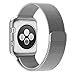 Produktbild SmartWatch Armband 42mm, MOKEEN Milanese Loop Edelstahl Replacement Wrist Strap Band Uhrenarmband mit Einzigartige Magnet-Verschluss für iWatch 42mm Series 3 / Series 2 / Series 1 [No Buckle benötigt] - Silber