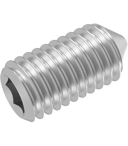 100 Perni Filettati DIN 916 Acciaio Inox M4 - Viti Senza Testa A Brugola