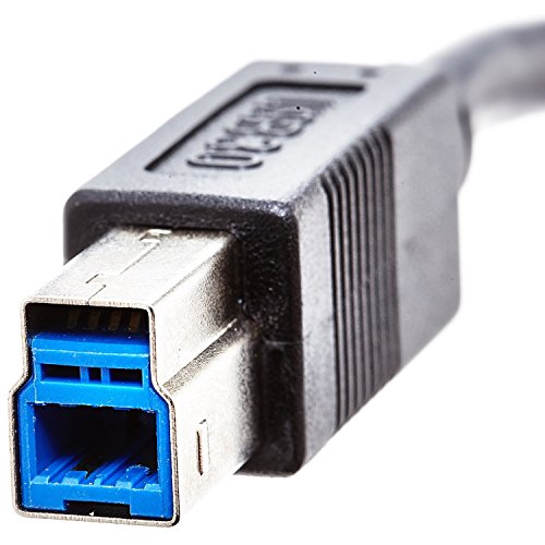 GizzmoHeaven 1M USB 3.0 Kabel Typ A auf Typ B Stecker SuperSpeed Druckerkabel für Drucker, Scannner, Externe Festplatte, Festplattengehäuse, Dockingstationen, Server und andere USB 3.0 Geräte – 1 Meter - 2
