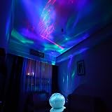Ozean dynamischen Schlaf Nachtlicht-Lampen-Ozean-Wellen-Lampe mit Musik für Schlafzimmer Wohnzimmer Badezimmer Babyzimmer Kinderzimmer - 2