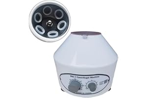Begoniape Labor Tischzentrifuge Zentrifuge, Einstellbarer Geschwindigkeitsregler Zeitknopf Zentrifugen mit Netzkabel, 25W 4000rpm Zentrifugenröhrchen Tischzentrifugen für Sechs Röhrchen