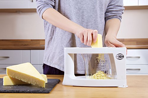 ICO ICO017 8–1 Profi Spiralschneider mit Mandoline, Käsereibe, und Saftpresse, Kunststoff, weiß, 24.8 x 21.6 x 14.6 cm - 4