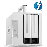 TERRAMASTER D2 Thunderbolt 3 Professional-Grade Alloggiamento per Disco Rigido Esterno a 2 vani Raid 0/RAID1/JBOD Alloggiamen