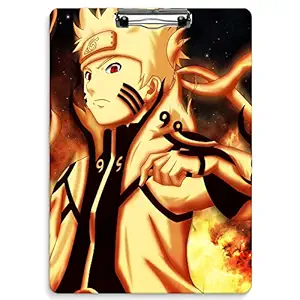 RETAIL DECOR Naruto Design Digital Reprint Clip Board Exam Pad for Students Boys Girls Kids (14x9.5 Inches) Premium Quality (Acrylic)