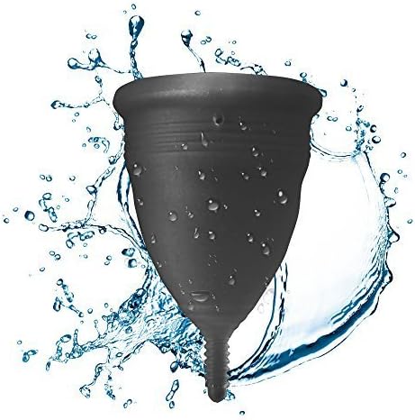 Blossom Menstrual Cup For Collecting Menstruation Flow Large Black