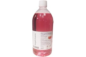 ‎A4N AKTIVE4NAILS Cleaner mit Himbeerduft für Gel Nägel zum entfetten und reinigen bei der Nagel-Modellage (1000ml) Nail Cleaner Rot für Gelnägel 1 Liter