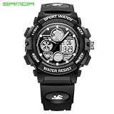 Elektronische Uhr wasserdicht Outdoor-Sportuhr mit LED-Hintergrundbeleuchtung Unisex