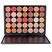 Glitter Eyeshadow Kit, Lover Bar 35 Warm Colour Shimmer Makeup Palette Nature Nude Earth Tone Glow Waterproof Smokey Eye Shadows with Blusher 6pcs Make Up Brushes Set Professional Beauty Cosmertics (35OS)