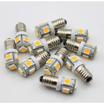 E10 Led 12v DC 6V 12V 24V E10 Schraube LED Schraubbirne Lampe Leuchtmittel Weiß Leuchtmittel Für Weihnachtsstern